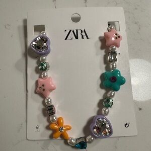 Zara women’s Multicolor Beaded Necklace & earrings
